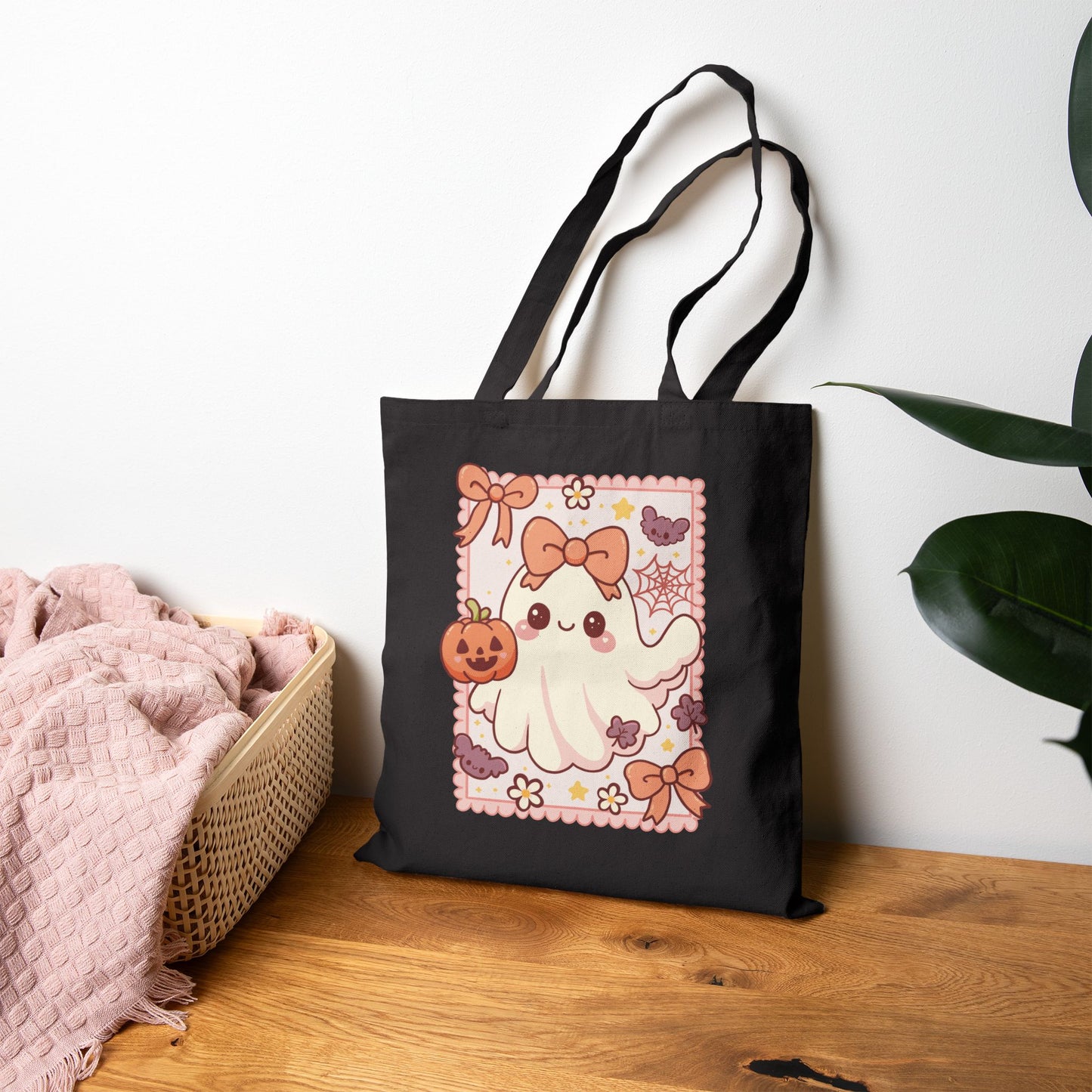 Cute Halloween Ghost Tote Bag