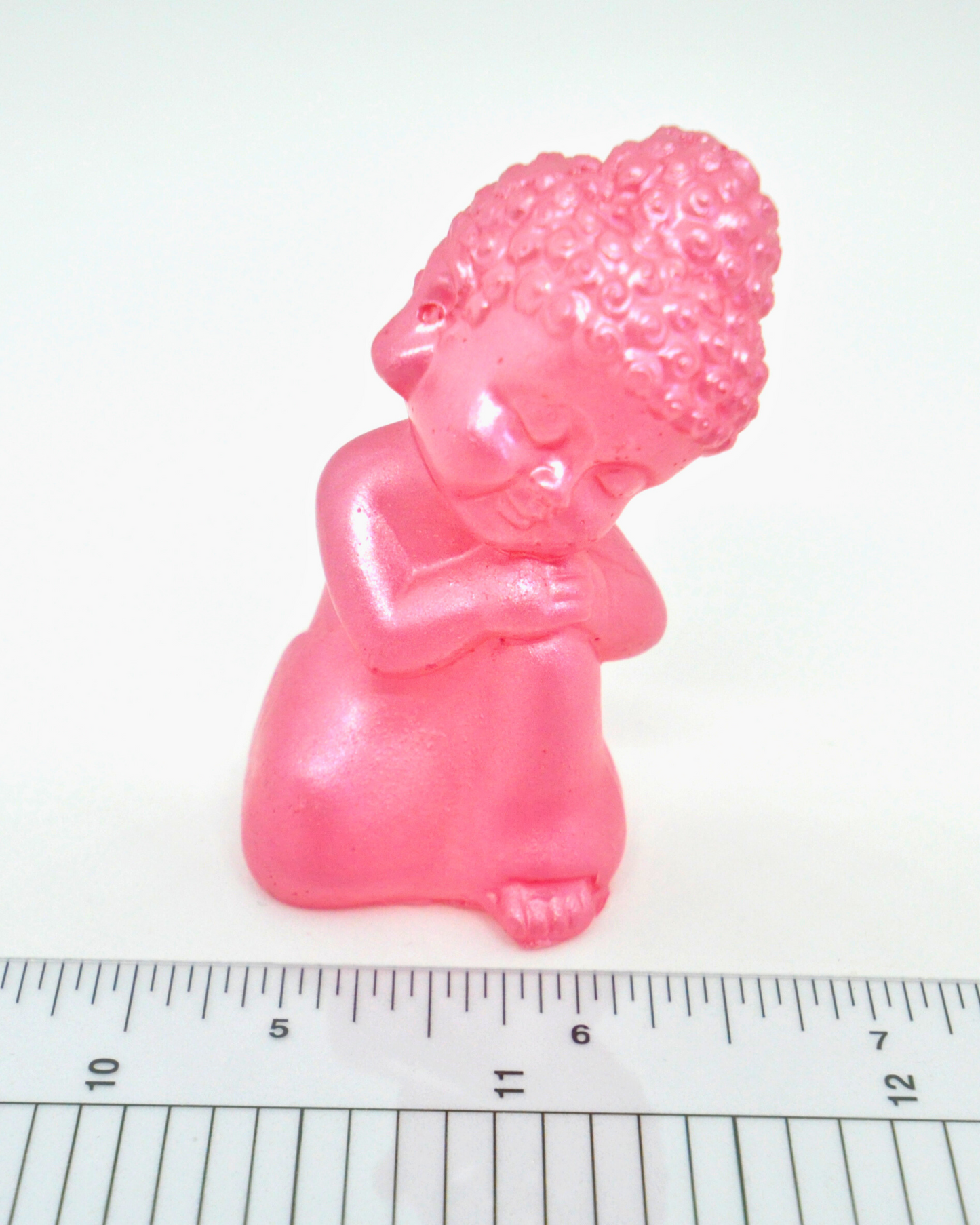 Pink Buddha Figurine – Handmade Resin Decor ✨