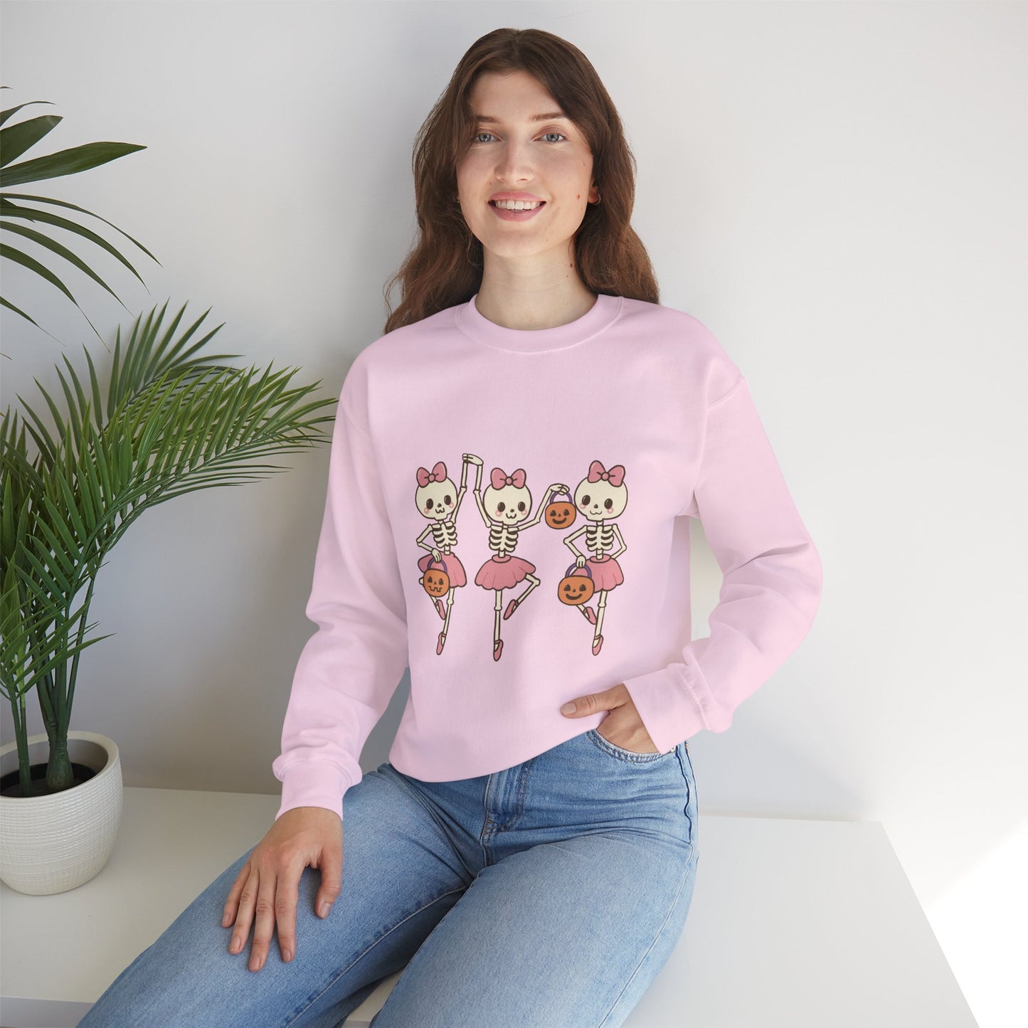 Halloween Skeleton Ballerina Sweatshirt