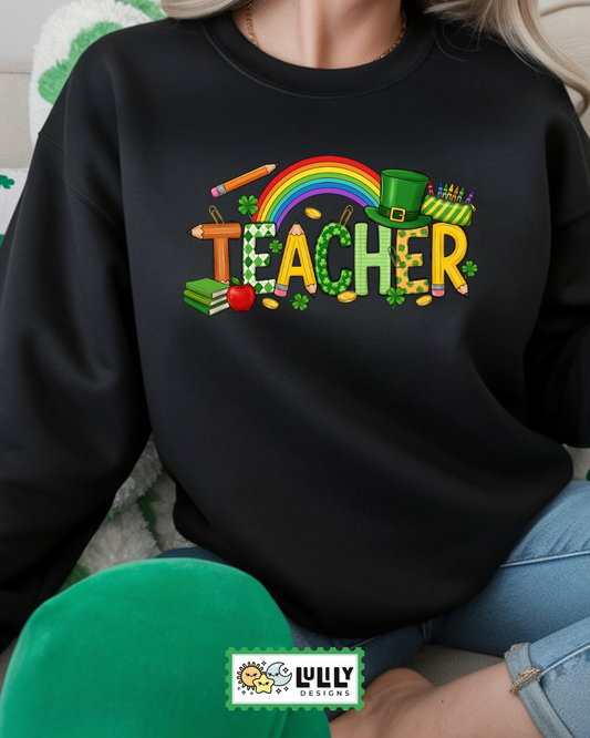 Lucky Teacher Crewneck Sweatshirt
