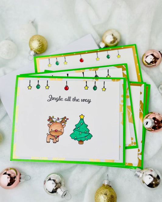 Jingle All The Way Greeting Cards🎄✨
