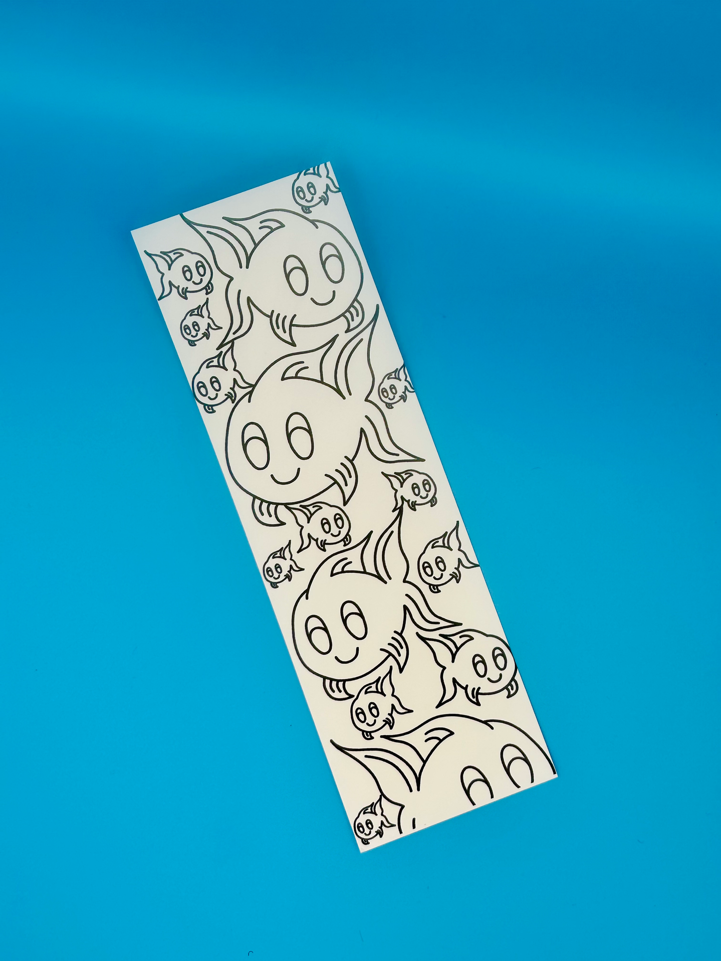 Color Me Bookmark - Cute Goldfish