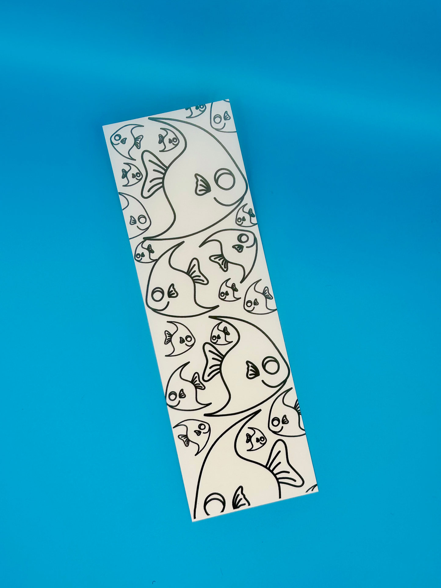 Color Me Bookmark - Angel Fish