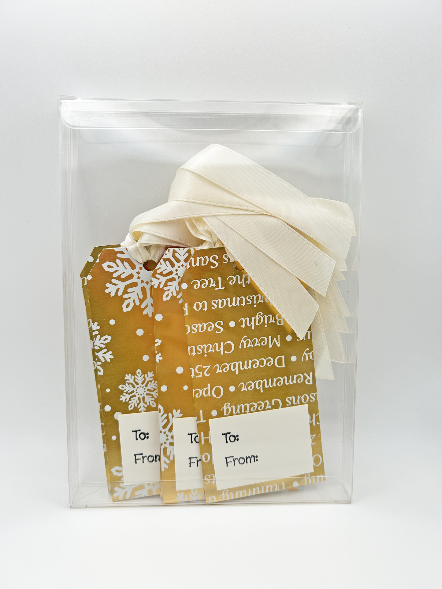 Gold Holiday Gift Tags - 8 Pack