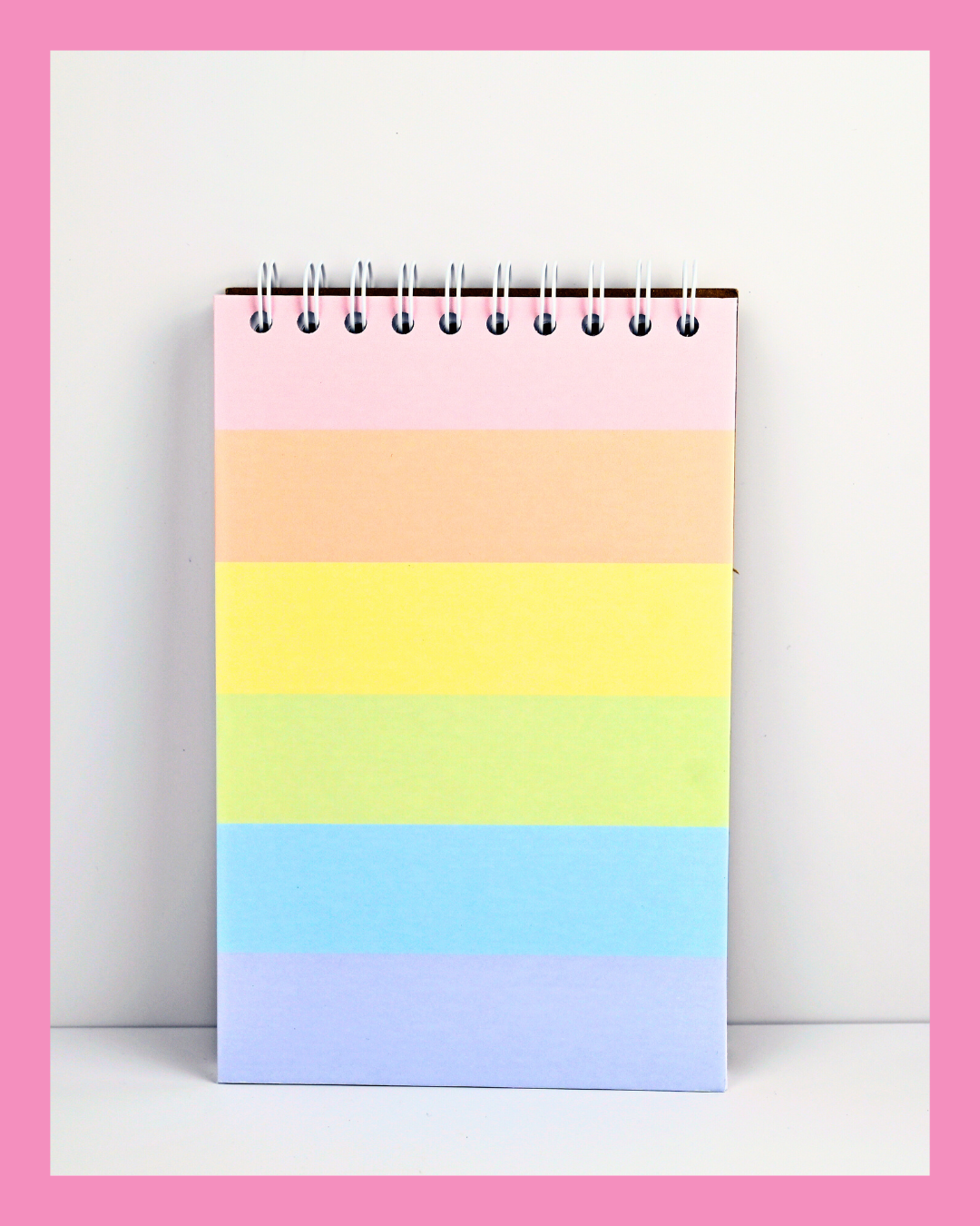 Rainbow Notebook | Unlined Spiral Notebook | Colorful Journal | Aesthetic Stationery | Creative Writing Notebook