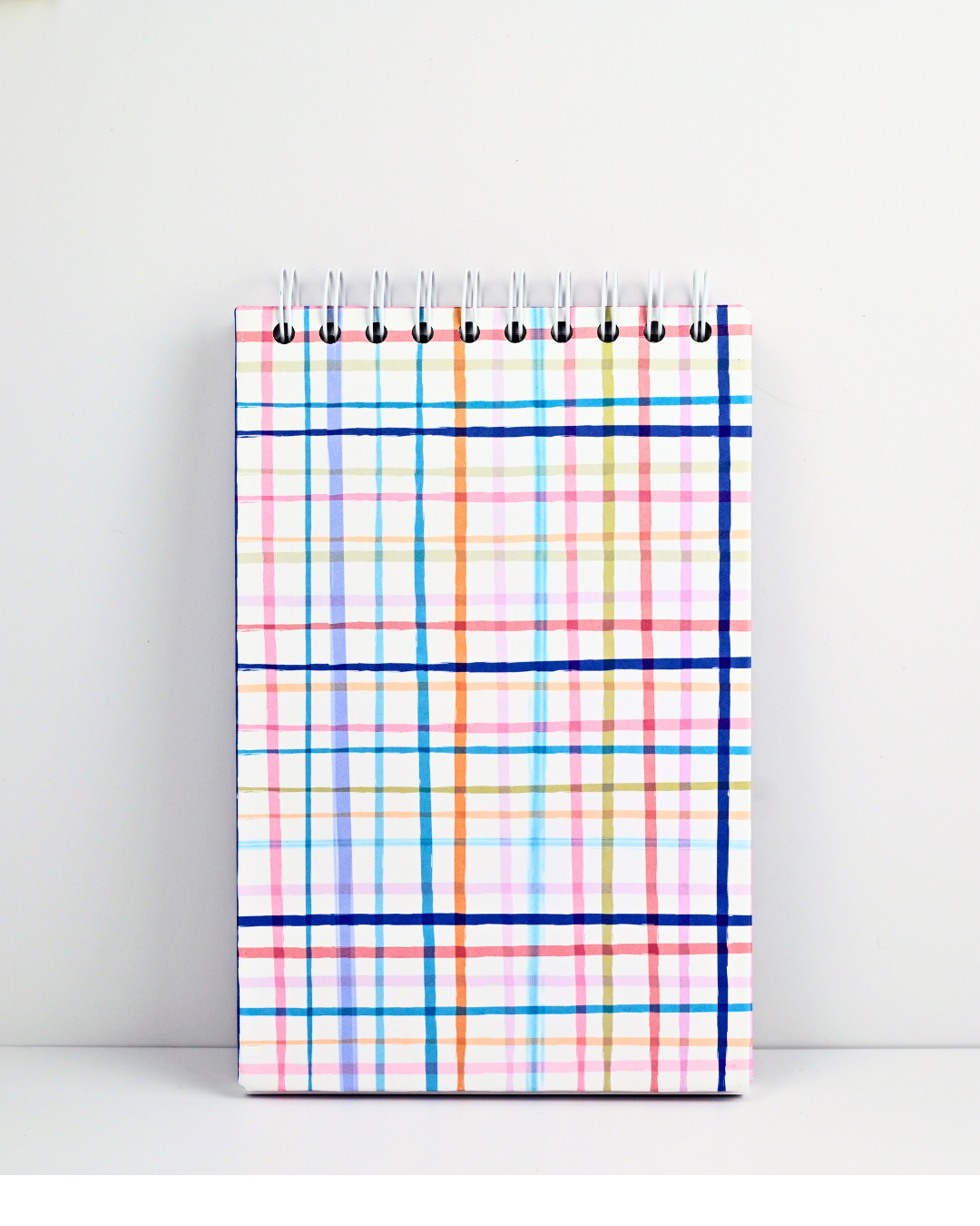 Multi Color Plaid Notebook | Colorful Stationery | Blank Writing Journal | Stylish Notebook