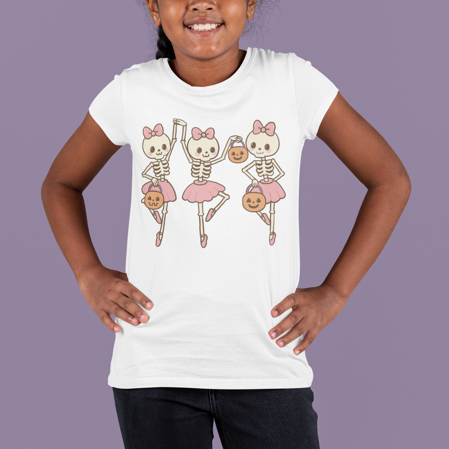 Skeleton Ballerinas Kids T-Shirt
