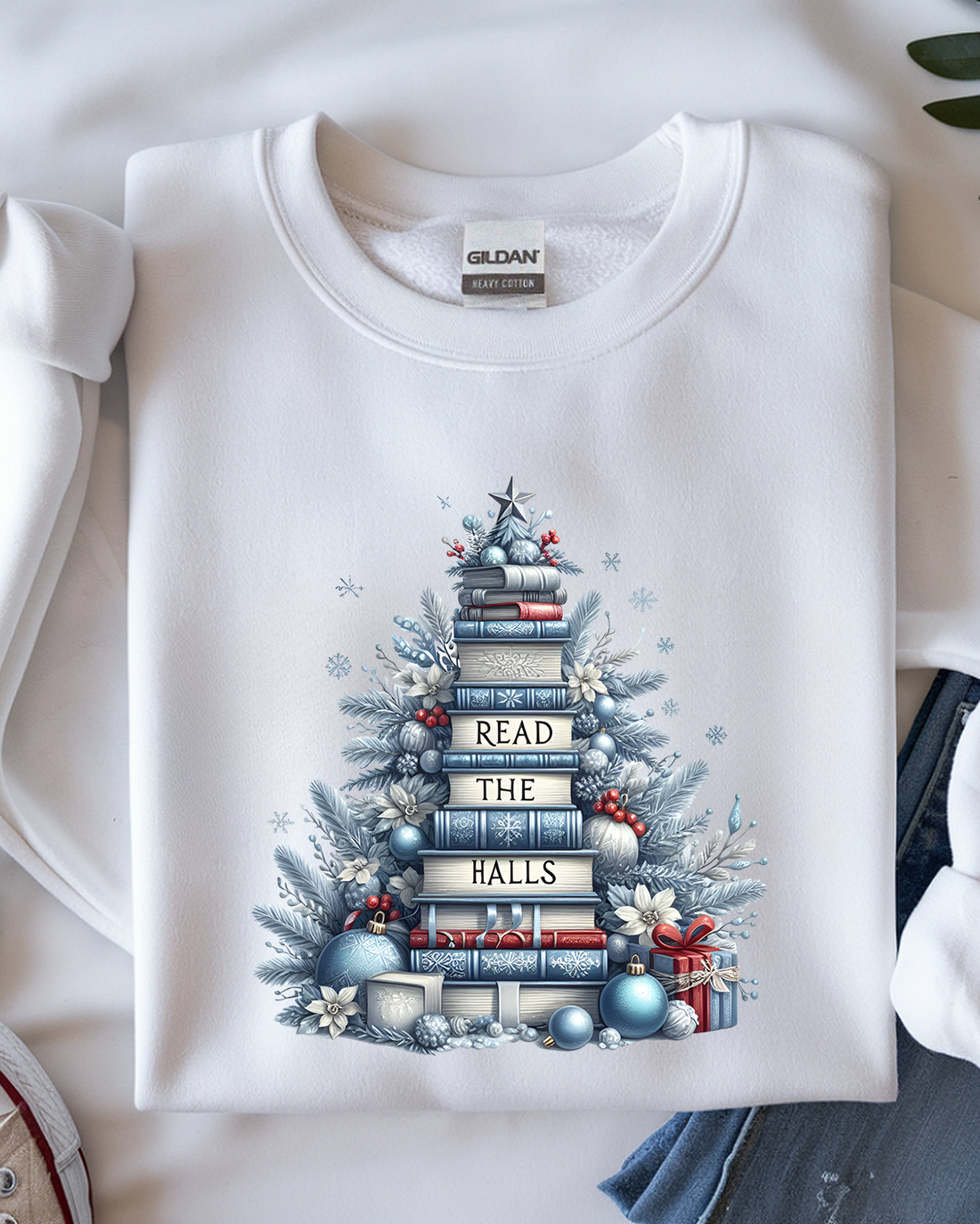 Read the Halls Christmas sweatshirt, part of LULILY's Christmas gift guide