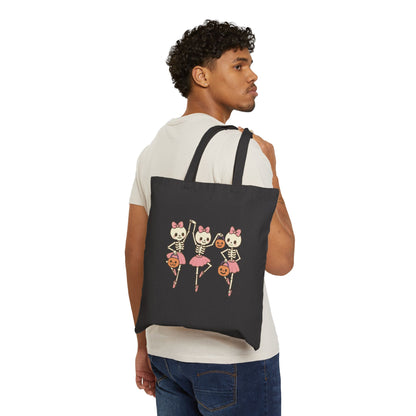 Cute Skeleton Ballerina Tote Bag