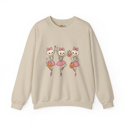 Halloween Skeleton Ballerina Sweatshirt