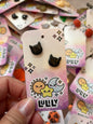 Black Cat Stud Earrings