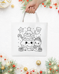 Christmas DIY Paint Tote Bag Kit for Kids – Festive Holiday Craft with Paints, Stickers & Brush 🎄