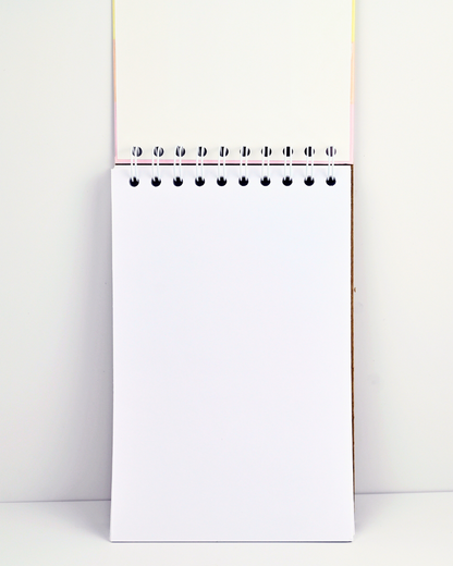 Rainbow Notebook | Unlined Spiral Notebook | Colorful Journal | Aesthetic Stationery | Creative Writing Notebook