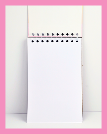 Rainbow Notebook | Unlined Spiral Notebook | Colorful Journal | Aesthetic Stationery | Creative Writing Notebook