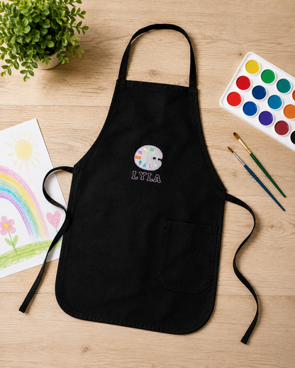 Personalized Embroidered Art Apron – Disposable