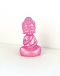 Pink Teaching Buddha Statue – Handmade Resin Decor