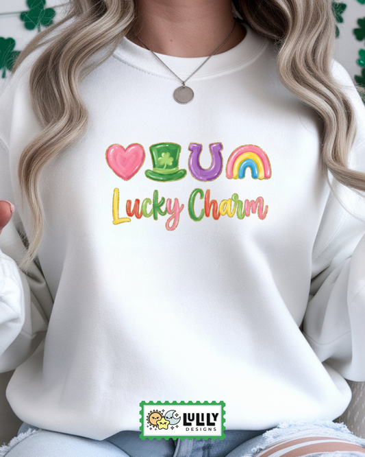 Lucky Charm St. Patricks Day Crewneck Sweatshirt