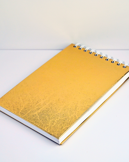 Gold Notebook | Stylish Stationery  | Functional Notebook | Chic Office Supplies