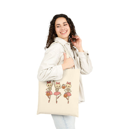 Cute Skeleton Ballerina Tote Bag
