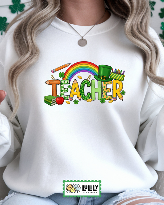 Lucky Teacher Crewneck Sweatshirt
