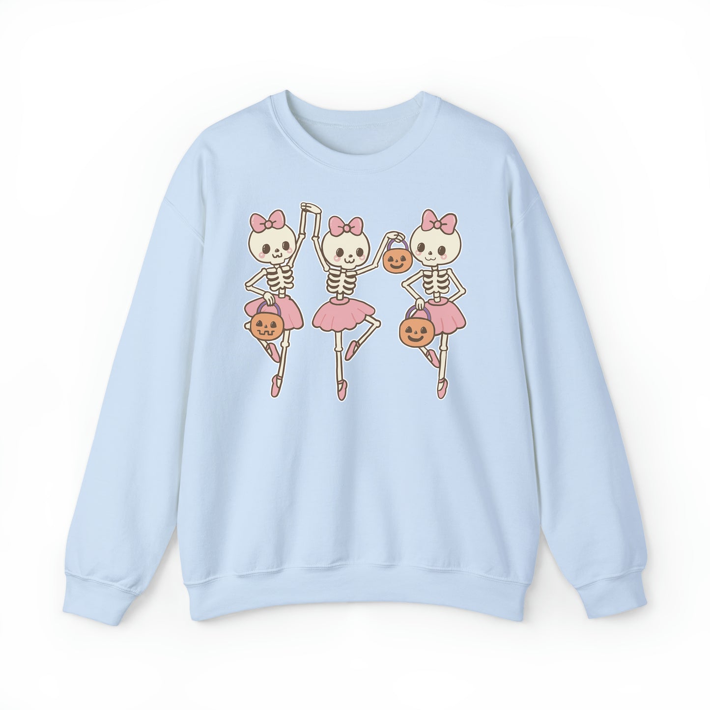 Dancing Ballerina Skeletons Halloween Sweatshirt 💀🎀🎃