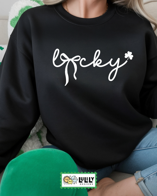 Lucky Bow Crewneck Sweatshirt