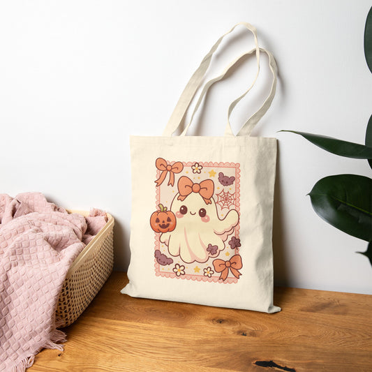 Cute Halloween Ghost Tote Bag