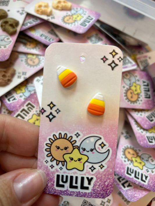 Small Candy Corn Stud Earrings