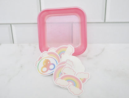 Pink Frosted Resin Organizer Dish ✨