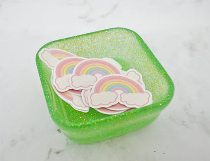 Green Glitter Resin Trinket Dish ✨