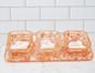 Rose Gold Foil Resin Tray Set – Organizer with 3 Bowls