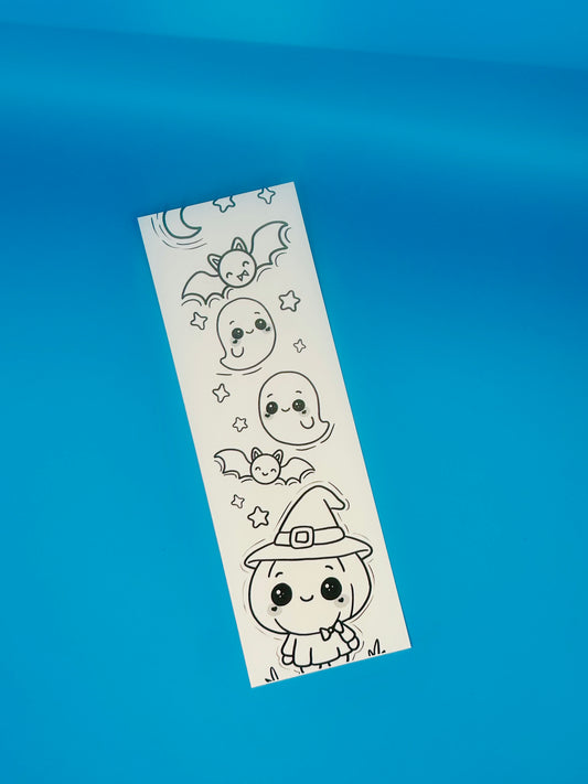 Color Me Bookmark - Halloween