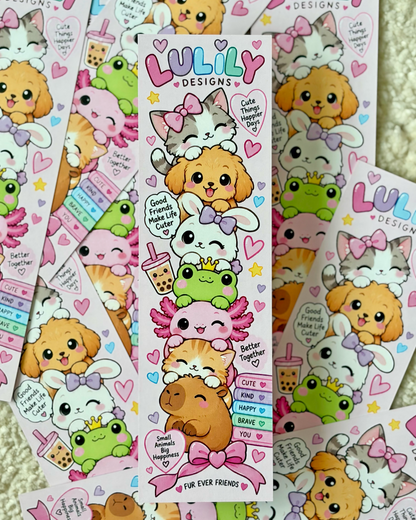 Little Besties Bookmark – Kawaii Animal Crew
