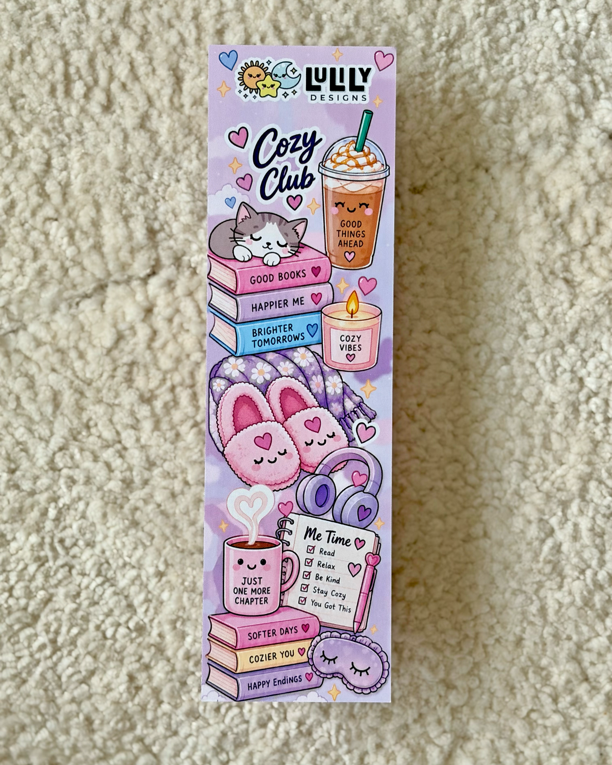 LULILY Cozy Club Bookmark