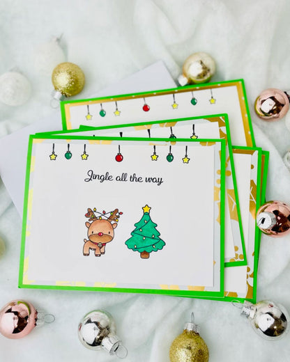 Jingle All The Way Greeting Cards🎄✨