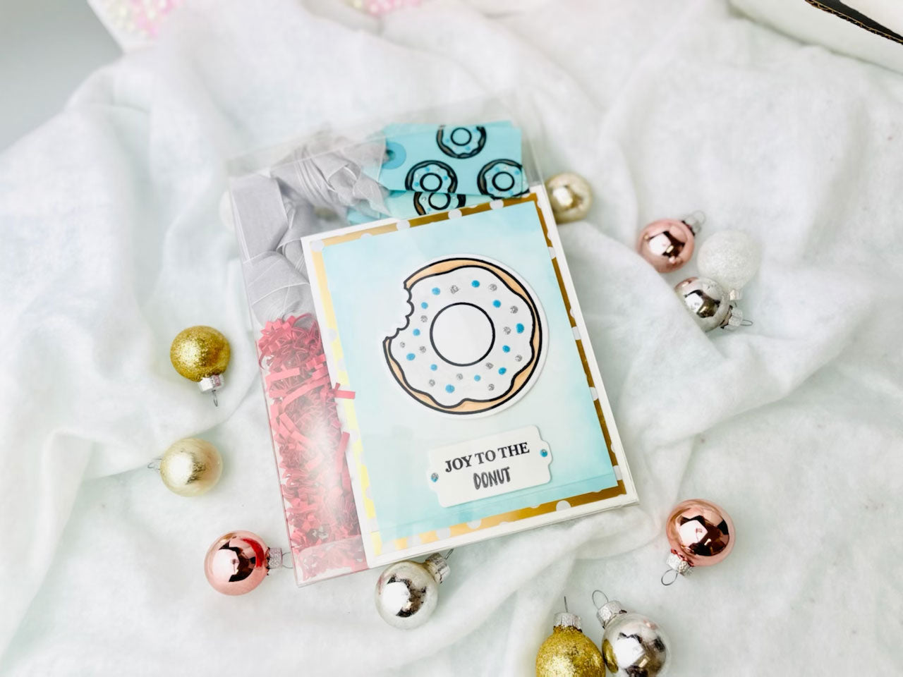 Joy to the Donut Greeting Cards & Gift Tags 🍩✨