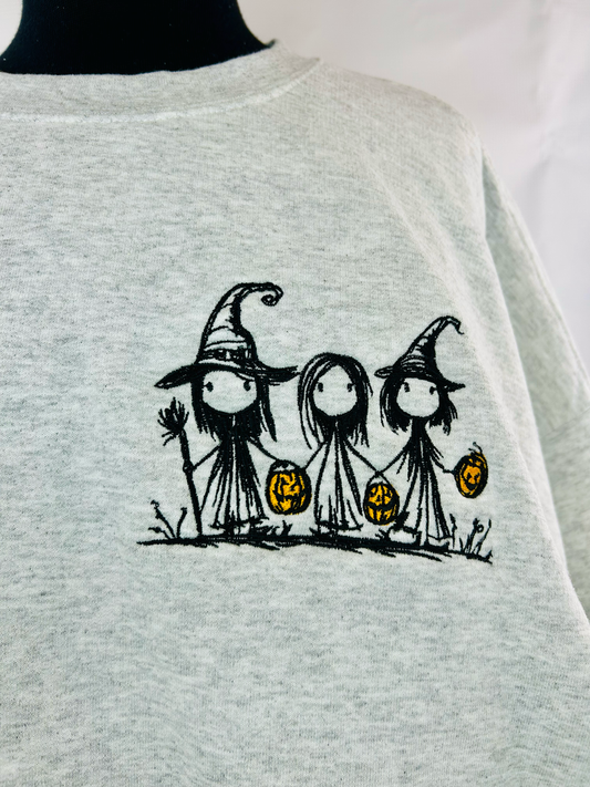 Three Little Witches Halloween Sweatshirt