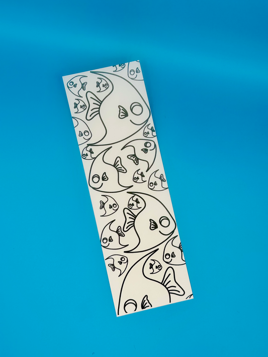 Color Me Bookmark - Angel Fish