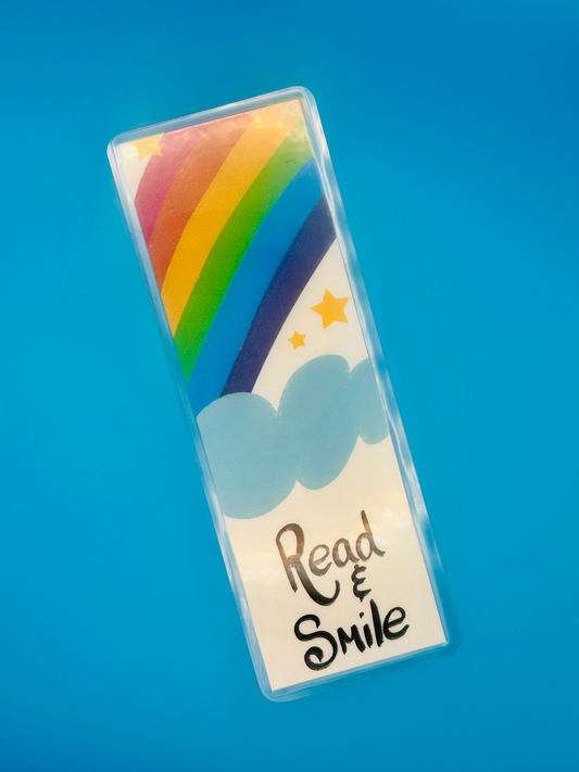 Read & Smile Rainbow Bookmark