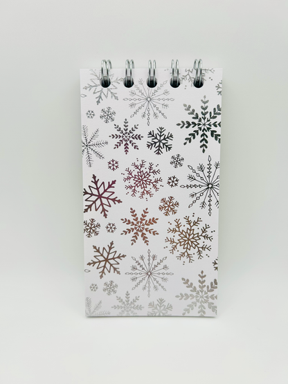 Silver Snowflakes Notepad