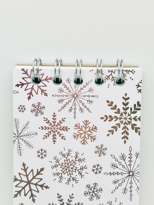 Silver Snowflakes Notepad