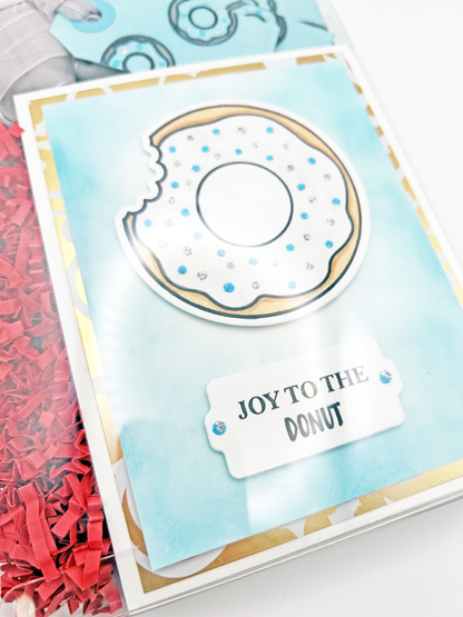 Joy to the Donut Greeting Cards & Gift Tags 🍩✨