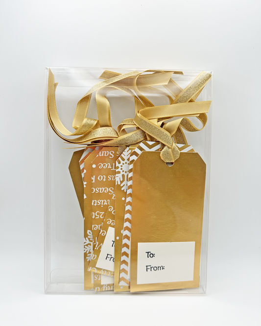 Gold Holiday Gift Tags - 8 Pack