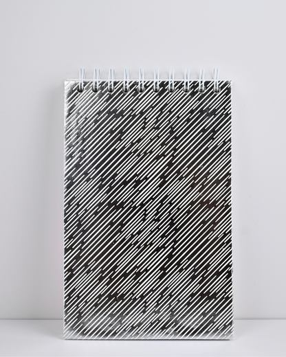Silver Rain Notebook | Blank Page Journal | Stylish Stationery | Creative Notebook