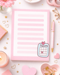 February Notes Notepad – Pastel Lined Writing Pad