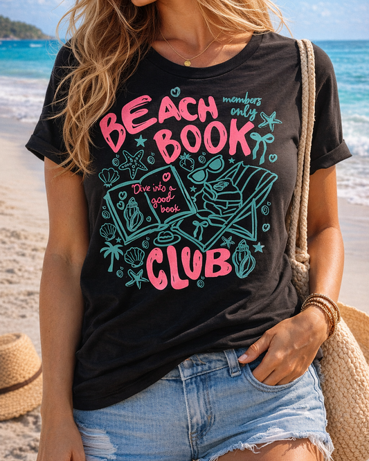 Beach Book Club Crewneck Tshirt