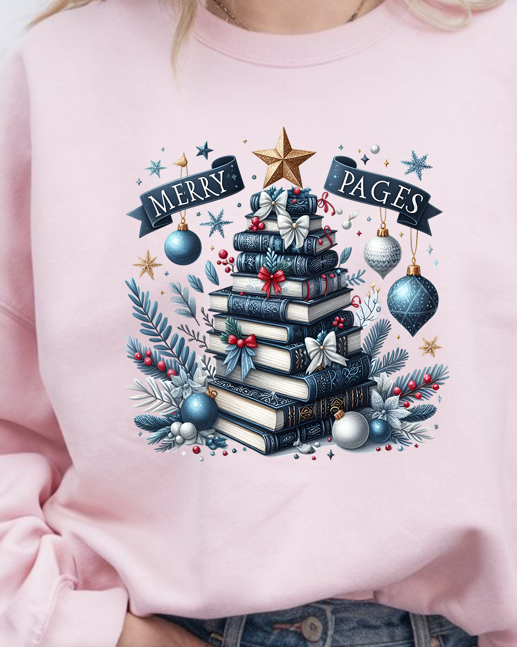 📚 Merry Pages Sweatshirt 🎄