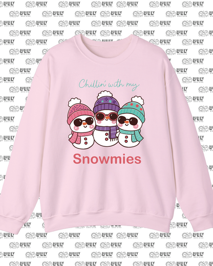 Chillin’ With My Snowmies Crewneck Sweatshirt ⛄❄️