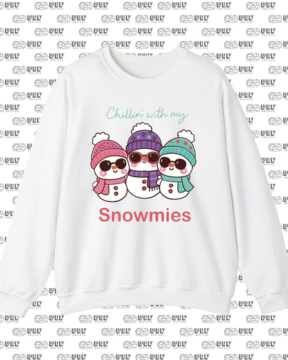 Chillin’ With My Snowmies Crewneck Sweatshirt ⛄❄️