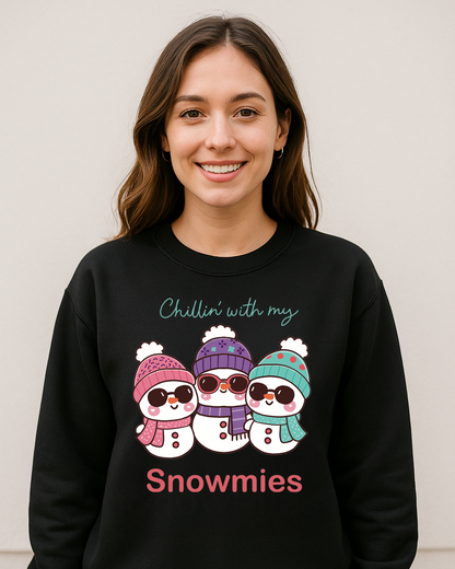 Chillin’ With My Snowmies Crewneck Sweatshirt ⛄❄️